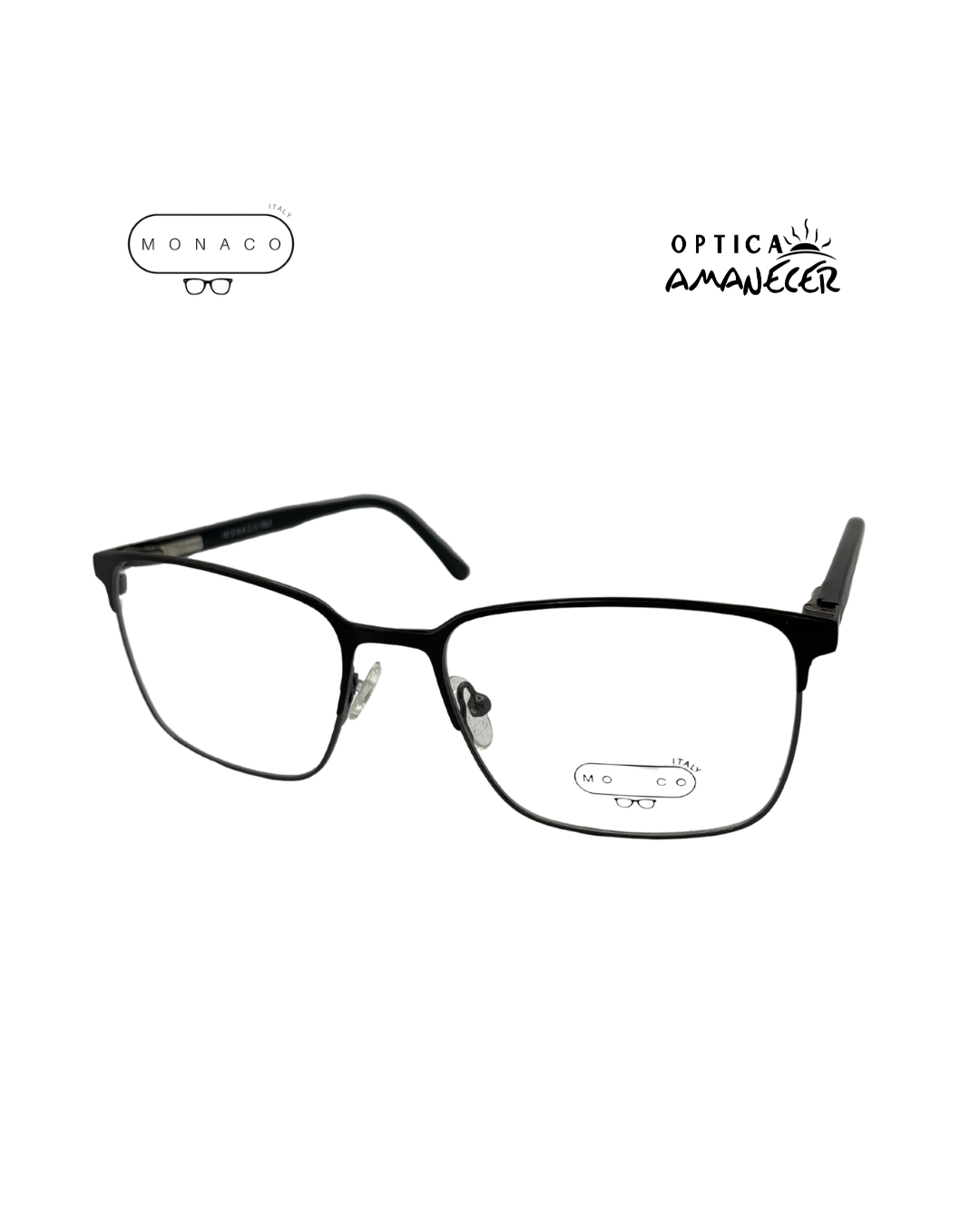MONACO Italy – Modelo Rectangular Negro