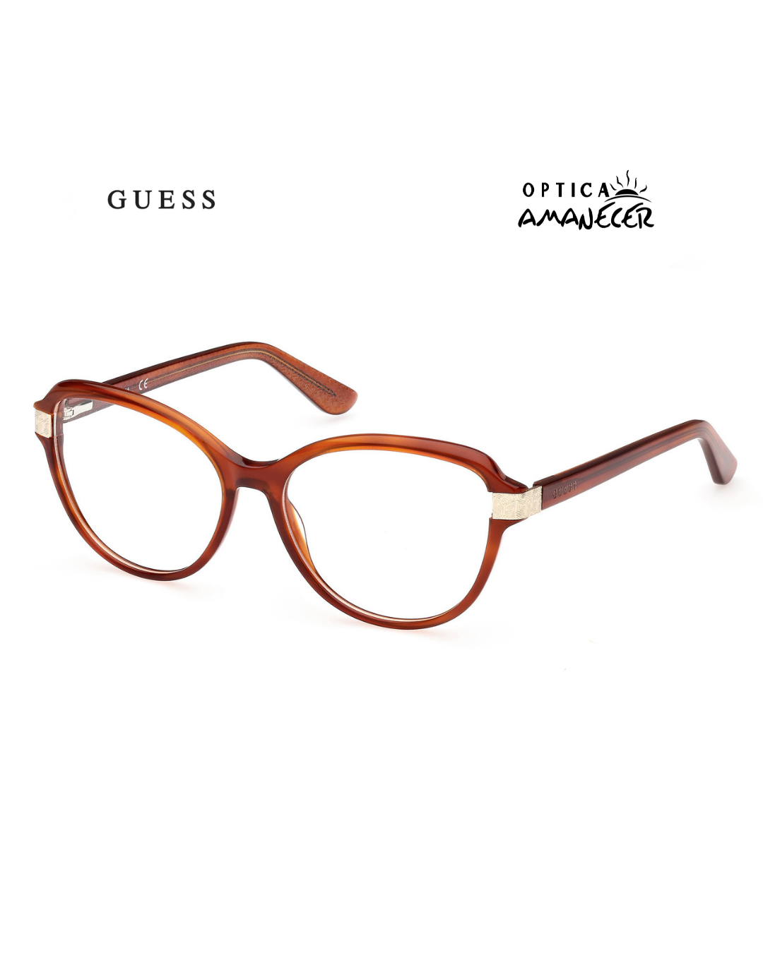 Guess Cat Eye Soft Square Ámbar