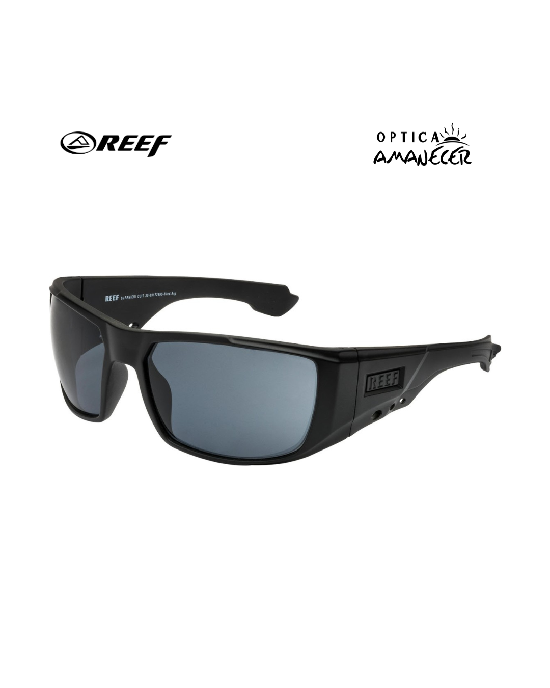 Lente Reef Envolvente Negro Mate