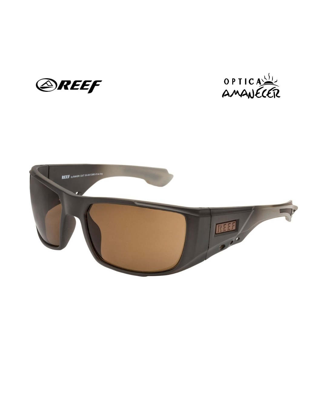 Lente Reef Envolvente Negro Mate - Imagen 2