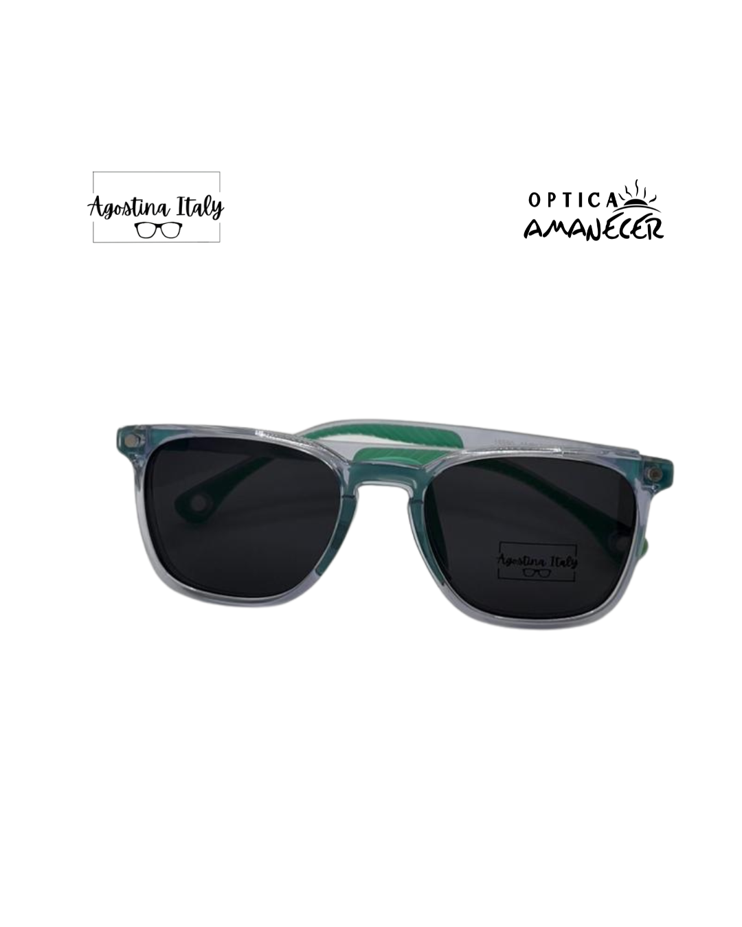Armazón Infantil Agostina Italy con Clip Solar Polarizado - Filtro UV - Imagen 2